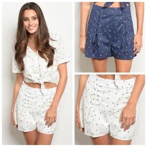 New anchor top with 2 shorts